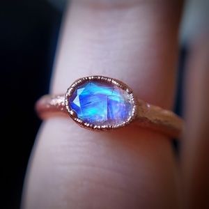 Rainbow moonstone ring from ashes2ashesalchemy